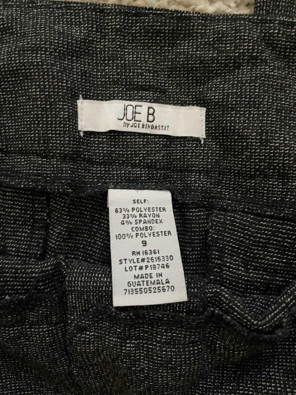 Joe Benbasset Black Dress Pants - Picture 2 of 4